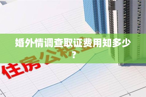 涵江婚外情调查取证费用知多少？