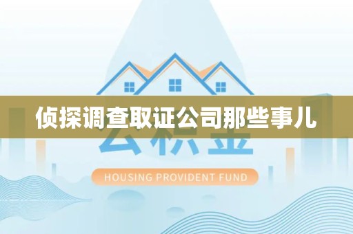 涵江侦探调查取证公司那些事儿