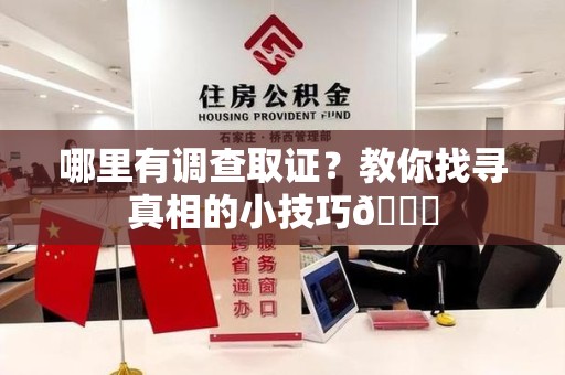 涵江哪里有调查取证？教你找寻真相的小技巧😎