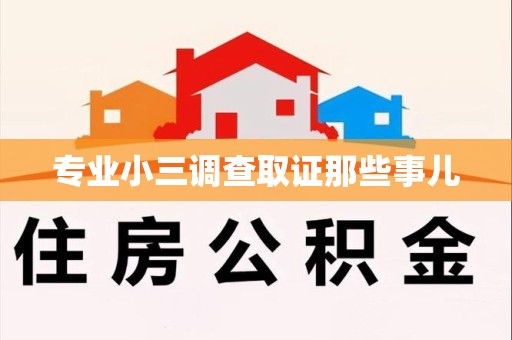 涵江专业小三调查取证那些事儿