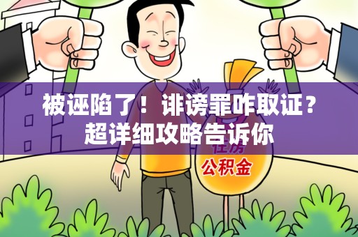 涵江被诬陷了！诽谤罪咋取证？超详细攻略告诉你
